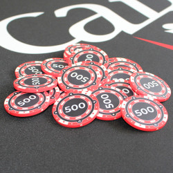 Pokerfiche "CHROMA 500" - keramiek - 10g - per stuk verkocht