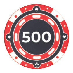 Ficha de pôquer "CHROMA 500" - em cerâmica - 10g - vendido individualmente