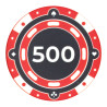Pokerchip "CHROMA 500" - i keramik - 10g - säljs styckvis