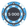 Gettone da poker "CHROMA 5000" - in ceramica - 10g - venduto singolarmente