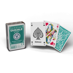 DUCALE kaartspel van 32 kaarten "ORIGINE" in plastic hoesje - gelamineerde kartonnen kaarten - kartonnen doosje