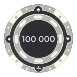 Ficha de póker "CHROMA 100.000" - de cerámica - 10g - se vende por unidad
