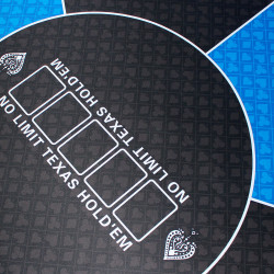 Tapete de poker "NO LIMIT BLEU XL" - redondo - 120 cm - 6 lugares - jersey de neoprene