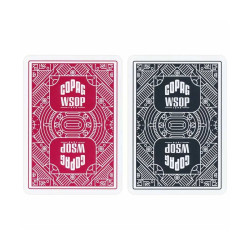 Copag "WSOP" - coffret de 2 jeux de 55 cartes 100% plastique – format poker – 2 index jumbo