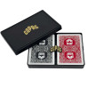 Copag "WSOP" - cofanetto con 2 mazzi da 55 carte in plastica al 100% - formato poker - 2 indici jumbo.
