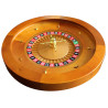 French casino roulette "ACAJOU 50 CLAIR" - Simple 0 - 50 cm in diameter - metal center - with 2 balls