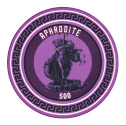 Pokerfiche GREEK GODS "APHRODITE 500" - van keramiek - 10g - verkocht per stuk