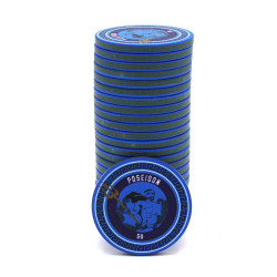 Pokerchippen GREEK GODS "POSEIDON 50" - i keramik - 10g - säljs styckevis
