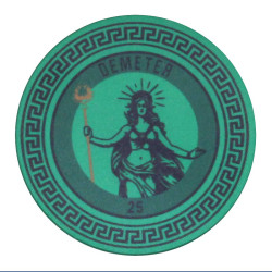 Żeton do pokera GREEK GODS "DEMETER 25" - z ceramiki - 10g - sprzedawany na sztuki