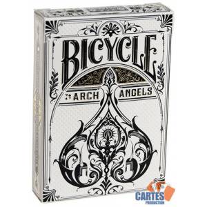 Bicycle Archangels – jeu de 54 cartes toilées plastifiées – format poker – 2 index standards