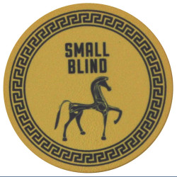 Ficha de pôquer GREEK GODS "PEQUENA BLIND" - 43 mm - em cerâmica