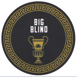 Gettone da poker GREEK GODS "BIG BLIND" - 43 mm - in ceramica