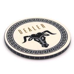 Pokermarker GREEK GODS "DEALER" - 49 mm x 3 mm - i keramik