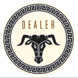 Jeton de poker GREEK GODS "DEALER" - 49mm x 3 mm- en céramique