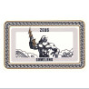 Poker chip GREEK GODS "ZEUS" - 53mm x 85mm x 3.3mm - keramiek