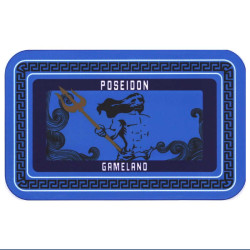 Pokerplatta GREEK GODS "POSEIDON" - 53 mm x 85 mm x 3,3 mm - i keramik