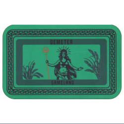 Placa de póker DIOSES GRIEGOS "DEMÉTER" - 53mm x 85mm x 3.3mm - en cerámica.