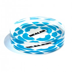 Knop dealer "AANGEPAST" - 82 x 20 mm - op bestelling