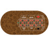 Roulette Carpet "BROWN ARABESQUE" - 180 x 90cm - made of neoprene jersey