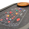 Mesa de ruleta "ARABESQUE NOIRE" - 213 x 107 cm - tapete de jersey