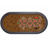 Roulettebord "ARABESQUE MARRON" - 213 x 107 cm - jersey matta