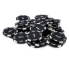 Rotolo di 25 chip da poker "KILLER SHARK 1" - in composito di argilla con inserto di metallo - 14g