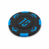 Rotolo di 25 gettoni da poker "KILLER SHARK 10" - in composto di argilla con inserto metallico - 14g