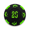 Roll of 25 "KILLER SHARK 20" poker chips - in clay composite with metal insert - 14g