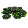 25-pack poker markers "KILLER SHARK 20" - i lera sammansatt med metallinlägg - 14g