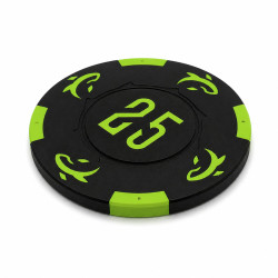Rotolo di 25 gettoni da poker "KILLER SHARK 25" - in composito d'argilla con inserto metallico - 14g
