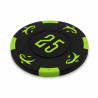 Roll of 25 "KILLER SHARK 25" poker chips - made of clay composite with metal insert - 14g