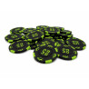Rollo de 25 fichas de póker "KILLER SHARK 25" - de arcilla compuesta con inserción metálica - 14g