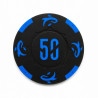 Roll of 25 poker chips "KILLER SHARK 50" - in clay composite with metal insert - 14g