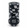 Roll of 25 "KILLER SHARK 100" poker chips - made of clay composite with metal insert - 14g