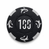 Roll of 25 "KILLER SHARK 100" poker chips - made of clay composite with metal insert - 14g