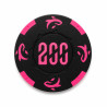 Rollo de 25 fichas de póker "KILLER SHARK 200" - en compuesto de arcilla con inserto de metal - 14g