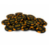 Rotolo di 25 gettoni da poker "KILLER SHARK 5000" - in argilla composita con inserto metallico - 14g