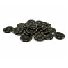 Rol van 25 pokerfiches "KILLER SHARK 10000" - van kleicomposiet met metalen inleg - 14g
