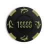 Pokerset med 25 marker "KILLER SHARK 10000" - av lerblandning med metallinlägg - 14g