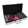 Pokerkoffer met 300 fiches "KILLER SHARK" - TOERNOOIVERSIE - van 14 g klei-composiet - met accessoires