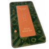Poker mat "LEATHER" green - rectangular - faux leather - 180 x 90 cm - 10 players