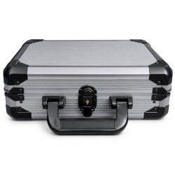 copy of "ARMOR 300" storage case for 300 poker chips - Wood background.