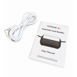 Mélangeur de cartes "KPAW" électrique - en PVC – format poker