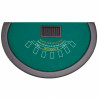 Black Jack Table "CIRCUS" - folding legs - 7 players - with chip rack