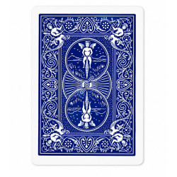 "Bicycle RIDER BACK BLUE" Standard - Set of 56 laminated canvas plastic cards - poker size - 2 standard indexes.