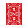 Bicycle "RIDER BACK RED" Standard - Set of 56 plastic-coated canvas cards - poker size - 2 standard indexes.