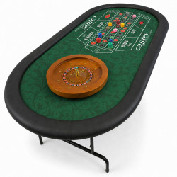 Roulettetisch "CUSTOM" - 213 x 107 cm - Neopren-Jersey-Tischdecke