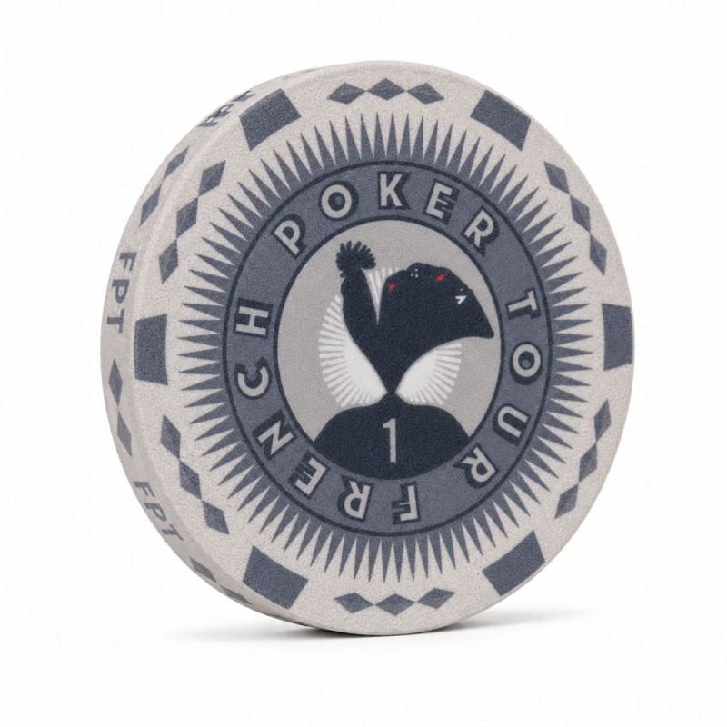 Ficha de pôquer "FRENCH POKER TOUR 1" - em cerâmica - 10g - vendido individualmente