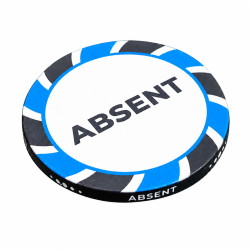 Ficha "AUSENTE" - 43mm - em...
