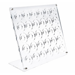 Présentoir en plexiglass pour 40 jetons de poker